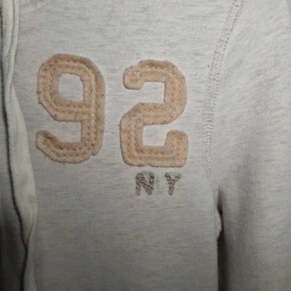 Abercrombie & Fitch NEW YORK 92 Hoodie Full Zip Womens Size Small wheat color - Picture 2 of 13